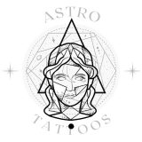 Geometric Maiden Virgo Tattoo Design watermark