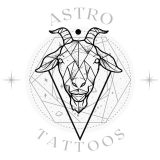Geometric Seagoat Capricorn Tattoo Design watermark