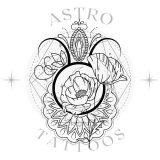 Poppy Mandala Taurus Tattoo Design watermark